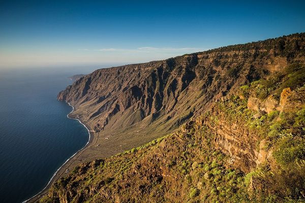 Canary Islands-El Hierro Island-Mirador de Isora-elevated view of the east coast